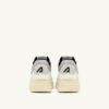 ZAPATILLAS BAJAS CLC DE PIEL BLANCA Y ANTE PLATEADO ZAPATILLAS BAJAS CLC DE PIEL BLANCA Y ANTE PLATEADO