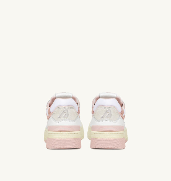 ZAPATILLAS BAJAS CLC DE PIEL BLANCA Y ANTE ROSA POLVO ZAPATILLAS BAJAS CLC DE PIEL BLANCA Y ANTE ROSA POLVO