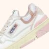 ZAPATILLAS BAJAS CLC DE PIEL BLANCA Y ANTE ROSA POLVO ZAPATILLAS BAJAS CLC DE PIEL BLANCA Y ANTE ROSA POLVO