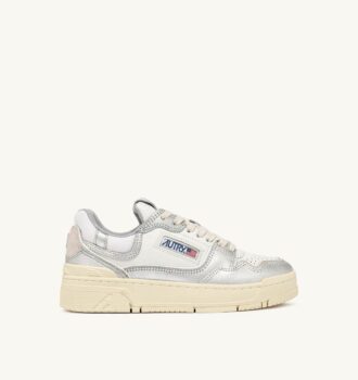 ZAPATILLAS BAJAS CLC DE PIEL PLATEADA