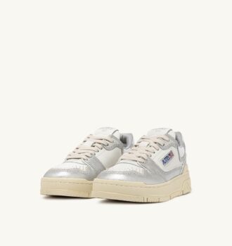 ZAPATILLAS BAJAS CLC DE PIEL PLATEADA