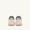 ZAPATILLAS BAJAS CLC EN ANTE BLANCO Y MELOCOTÓN ZAPATILLAS BAJAS CLC EN ANTE BLANCO Y MELOCOTÓN