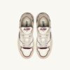 ZAPATILLAS BAJAS CLC EN ANTE Y PIEL COLOR MARFIL, BLANCO Y BURDEOS ZAPATILLAS BAJAS CLC EN ANTE Y PIEL COLOR MARFIL, BLANCO Y BURDEOS