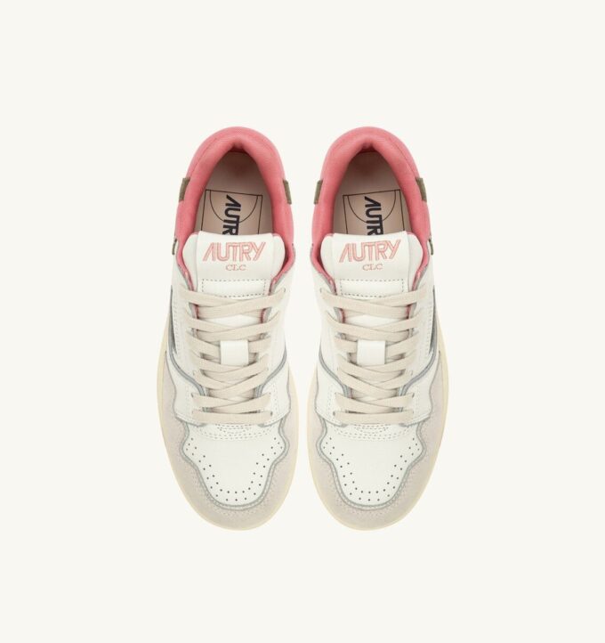 ZAPATILLAS BAJAS CLC EN PIEL ANTE BLANCA Y GERANIO ZAPATILLAS BAJAS CLC EN PIEL ANTE BLANCA Y GERANIO