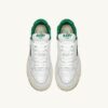 ZAPATILLAS BAJAS CLC EN PIEL BLANCA Y ANTE AMAZÓNICO