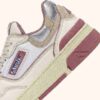 ZAPATILLAS BAJAS CLC EN PIEL BLANCO SUSURRO, ROSA CENIZA Y PLATA ZAPATILLAS BAJAS CLC EN PIEL BLANCO SUSURRO, ROSA CENIZA Y PLATA