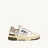 ZAPATILLAS BAJAS CLC EN PIEL DE LAGARTO BLANCO SUSURRO Y PLATINO ZAPATILLAS BAJAS CLC EN PIEL DE LAGARTO BLANCO SUSURRO Y PLATINO