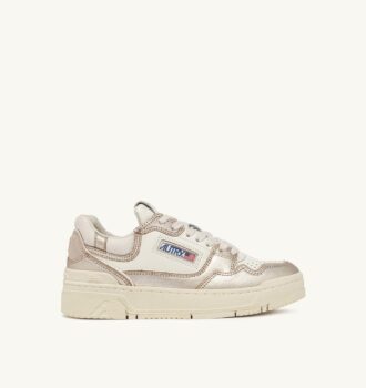 ZAPATILLAS BAJAS CLC EN PIEL PLATINO Y ANTE ZAPATILLAS BAJAS CLC EN PIEL PLATINO Y ANTE