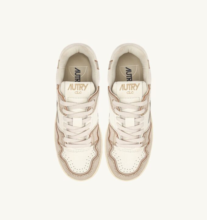 ZAPATILLAS BAJAS CLC EN PIEL PLATINO Y ANTE ZAPATILLAS BAJAS CLC EN PIEL PLATINO Y ANTE