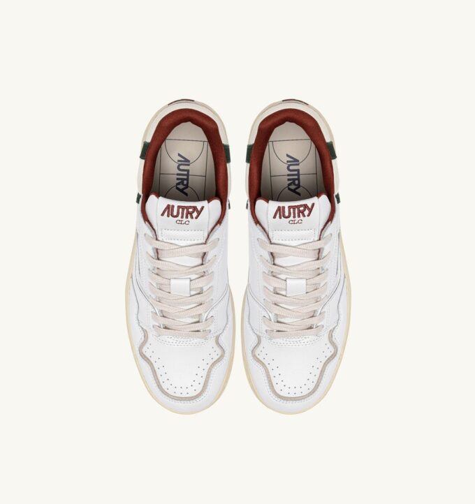 ZAPATILLAS BAJAS CLC EN PIEL SECUOIA BLANCA Y MONTAÑA