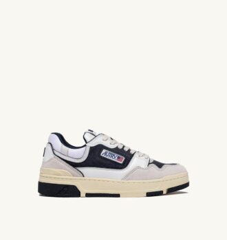 ZAPATILLAS BAJAS CLC EN PIEL Y ANTE BLANCO Y AZUL ESPACIAL