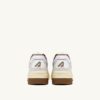ZAPATILLAS BAJAS CLC EN PIEL Y ANTE BLANCO Y CIGARRO
