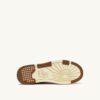 ZAPATILLAS BAJAS CLC EN PIEL Y ANTE BLANCO Y CIGARRO