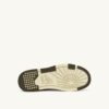 ZAPATILLAS BAJAS CLC EN PIEL Y ANTE BLANCO Y VERDE CAZADOR