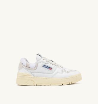 ZAPATILLAS BAJAS CLC EN PIEL Y ANTE BLANCOS