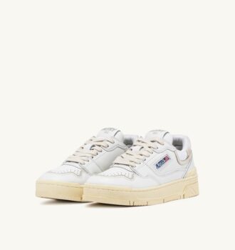 ZAPATILLAS BAJAS CLC EN PIEL Y ANTE BLANCOS