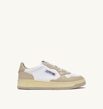 ZAPATILLAS BAJAS MEDALIST BICOLOR EN BLANCO Y CUERO ESPUMA TIDAL