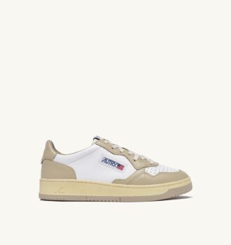 ZAPATILLAS BAJAS MEDALIST BICOLOR EN BLANCO Y CUERO ESPUMA TIDAL