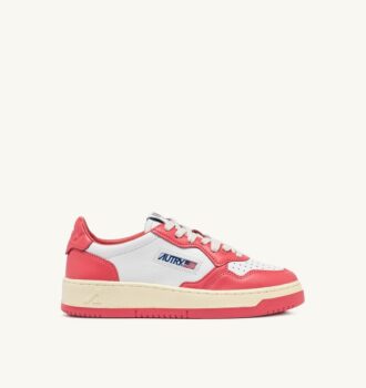 ZAPATILLAS BAJAS MEDALIST BICOLOR EN PIEL BLANCA Y LÁGRIMA