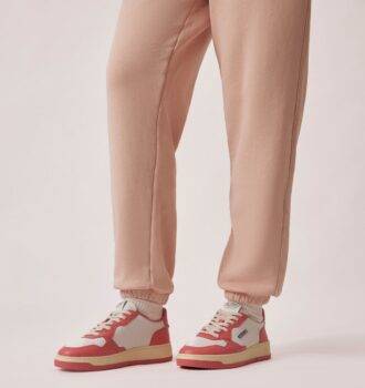 ZAPATILLAS BAJAS MEDALIST BICOLOR EN PIEL BLANCA Y LÁGRIMA