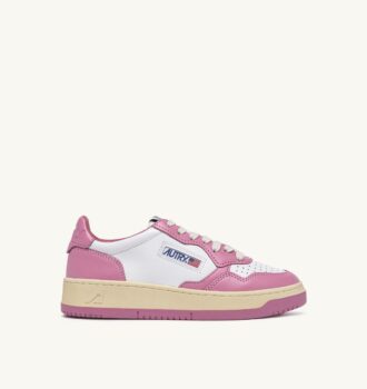ZAPATILLAS BAJAS MEDALIST BICOLOR EN PIEL BLANCA Y POLIGNAC