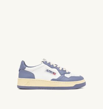 ZAPATILLAS BAJAS MEDALIST BICOLOR EN PIEL BLANCA Y TEMPEST
