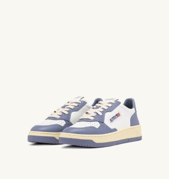 ZAPATILLAS BAJAS MEDALIST BICOLOR EN PIEL BLANCA Y TEMPEST