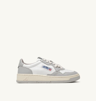 ZAPATILLAS BAJAS MEDALIST BICOLOR EN PIEL BLANCA Y VAPOR