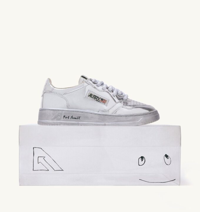 ZAPATILLAS BAJAS MEDALIST CON ACABADO DE ESPEJO ‘ROB PRUITT’ PARA HOMBRE