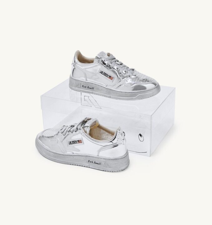 ZAPATILLAS BAJAS MEDALIST CON ACABADO DE ESPEJO ‘ROB PRUITT’ PARA HOMBRE