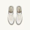 ZAPATILLAS BAJAS MEDALIST DE PIEL ANTE BLANCA Y GRIS