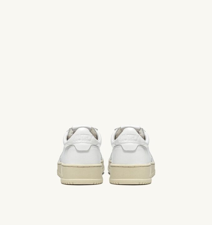 CESTA MEDALISTA BAJA EN CUIR BLANC