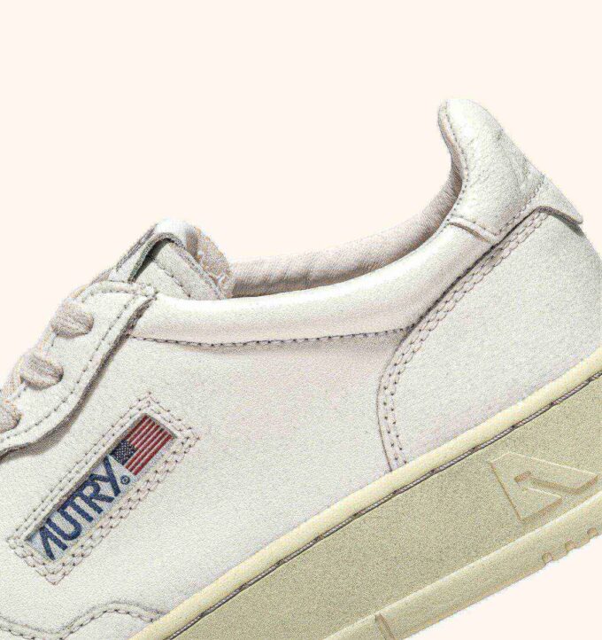 CESTA MEDALISTA BAJA EN CUIR BLANC
