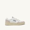 CESTA MEDALISTA BAJA EN CUIR BLANC ET DAIM BEIGE CESTA MEDALISTA BAJA EN CUIR BLANC ET DAIM BEIGE