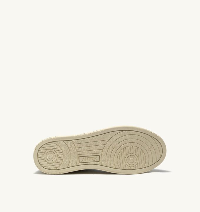 CESTA MEDALISTA BAJA EN CUIR BLANC ET DAIM BEIGE CESTA MEDALISTA BAJA EN CUIR BLANC ET DAIM BEIGE