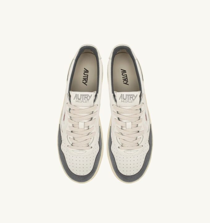 ZAPATILLAS BAJAS MEDALIST DE PIEL BLANCA Y ANTE MOREL ZAPATILLAS BAJAS MEDALIST DE PIEL BLANCA Y ANTE MOREL