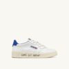 ZAPATILLAS BAJAS MEDALIST DE PIEL BLANCA Y AZUL PALACIO CON LETRAS ZAPATILLAS BAJAS MEDALIST DE PIEL BLANCA Y AZUL PALACIO CON LETRAS