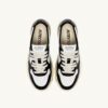 ZAPATILLAS BAJAS MEDALIST DE PIEL BLANCA Y NEGRA CON LETRAS ZAPATILLAS BAJAS MEDALIST DE PIEL BLANCA Y NEGRA CON LETRAS