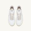 ZAPATILLAS BAJAS MEDALIST DE PIEL BLANCA Y PLATEADA