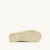 ZAPATILLAS BAJAS MEDALIST DE PIEL BLANCA Y PLATEADA CON LETRAS
