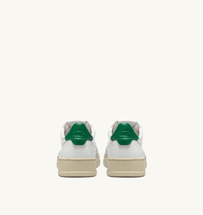 CESTA MEDALISTA BAJA EN CUIR BLANC ET VERT CESTA MEDALISTA BAJA EN CUIR BLANC ET VERT
