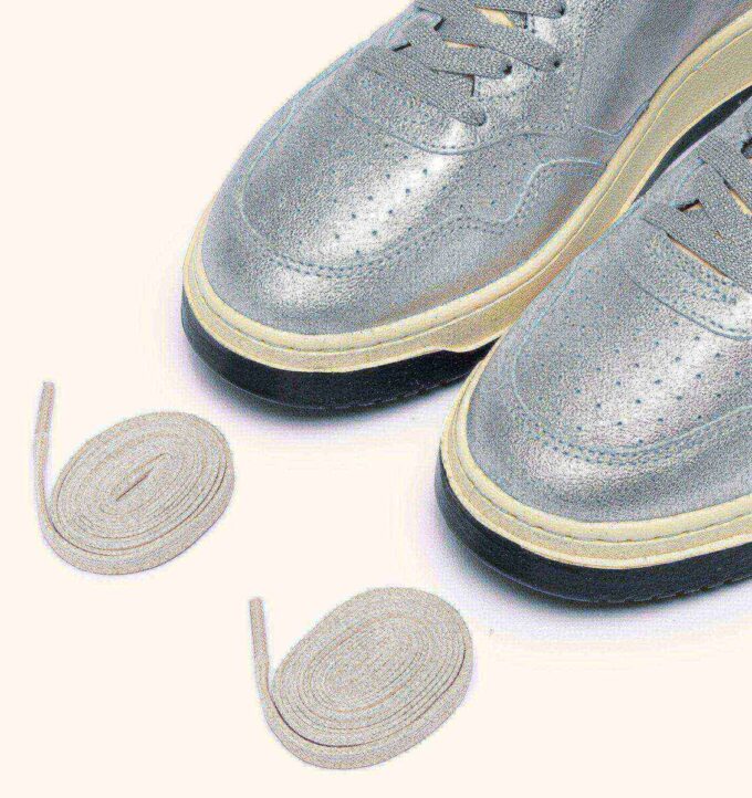ZAPATILLAS BAJAS MEDALIST DE PIEL METALIZADA PLATEADA Y NEGRA ZAPATILLAS BAJAS MEDALIST DE PIEL METALIZADA PLATEADA Y NEGRA