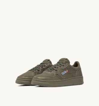 ZAPATILLAS BAJAS MEDALIST DE PIEL NAPA VERDE COVERT