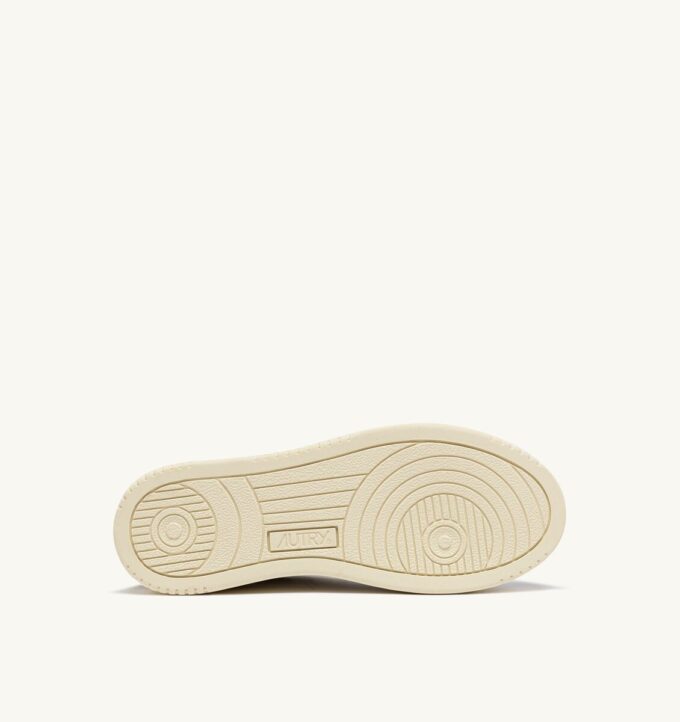 ZAPATILLAS BAJAS MEDALIST DE PIEL Y ANTE BLANCO Y GRIS