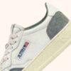 ZAPATILLAS BAJAS MEDALIST DE PIEL Y ANTE BLANCO Y GRIS