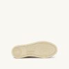 ZAPATILLAS BAJAS MEDALIST DE PIEL Y ANTE BLANCO Y PLATA CON LETRAS