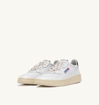 ZAPATILLAS BAJAS MEDALIST DE PIEL Y BLANCO MONTAÑA