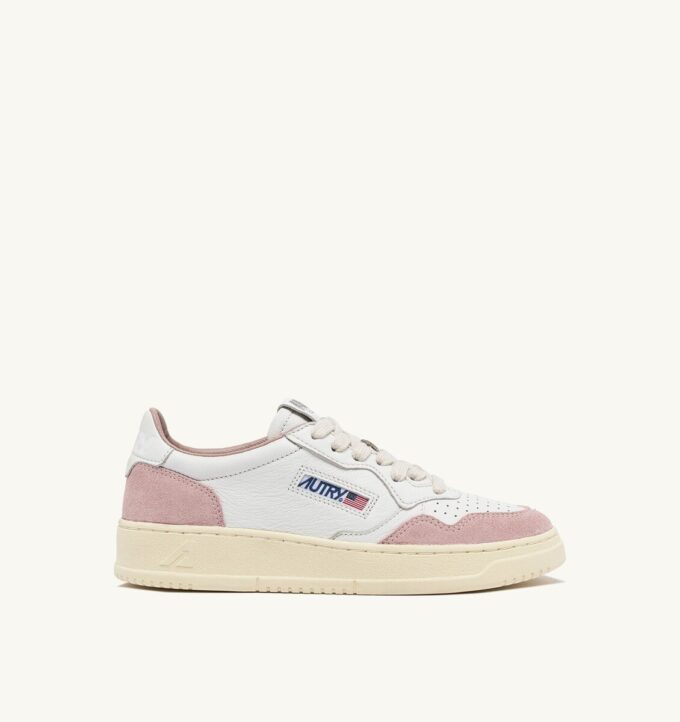 ZAPATILLAS BAJAS MEDALIST EN ANTE BLANCO Y PIEL POLVO ZAPATILLAS BAJAS MEDALIST EN ANTE BLANCO Y PIEL POLVO