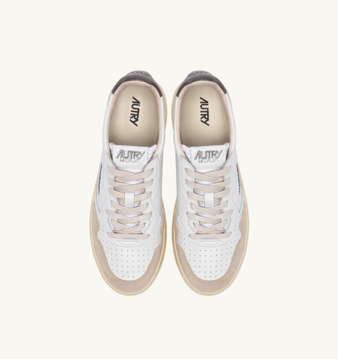 ZAPATILLAS BAJAS MEDALIST EN ANTE Y PIEL BLANCO Y MOREL ZAPATILLAS BAJAS MEDALIST EN ANTE Y PIEL BLANCO Y MOREL