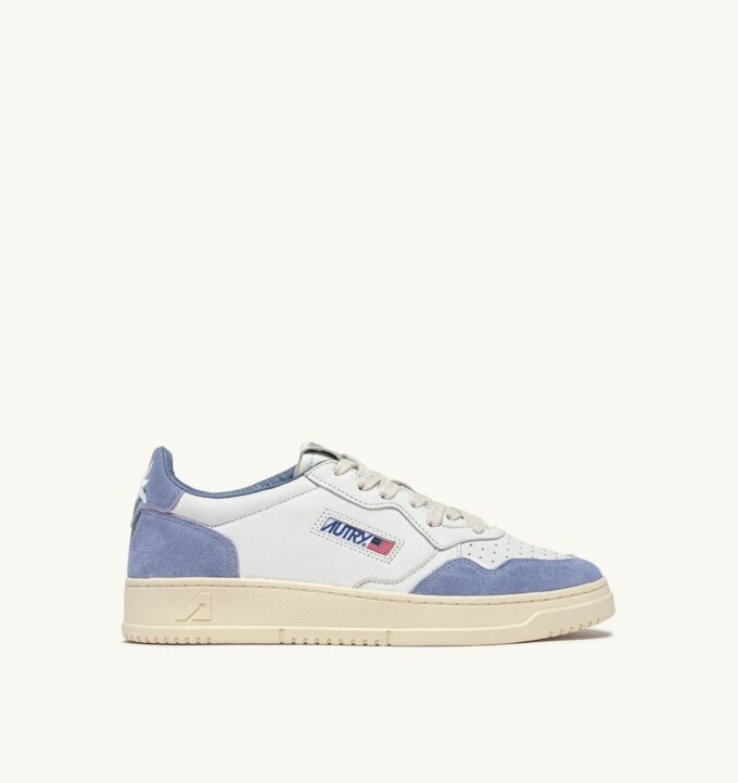 CESTA MEDALISTA LOW EN DAIM ET CUIR BLANC ET CLAUDIA CESTA MEDALISTA LOW EN DAIM ET CUIR BLANC ET CLAUDIA